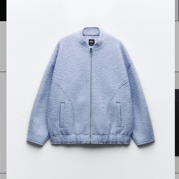 New Zara Oversized Bomber Jacket - Picture 2 of 5